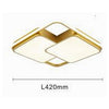 Plafoniera Led 48watt Quadrato Oro Moderno Lampadario Soffitto Luce Fredda 71462