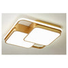 Plafoniera Led 48watt Quadrato Oro Moderno Lampadario Soffitto Luce Fredda 71462