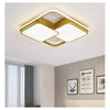 Plafoniera Led 48watt Quadrato Oro Moderno Lampadario Soffitto Luce Fredda 71462