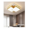 Plafoniera Led 48watt Quadrato Oro Moderno Lampadario Soffitto Luce Fredda 71462