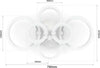 Plafoniera-Led-51-W-Lampadario-6-Cerchi-Anelli-Luce-Naturale-4000k-Universo