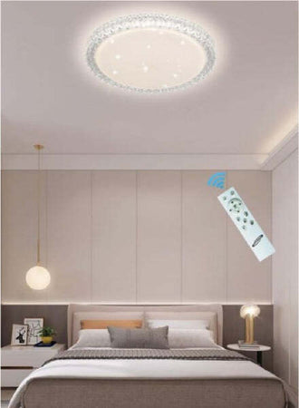 Plafoniera Led 60 W Lampadario Soffitto Smart Dimmerabile Effetto Cristallo Illuminazione/Illuminazione per interni/Lampadari lampade a sospensione e plafoniere/Plafoniere Trade Shop italia - Napoli, Commerciovirtuoso.it