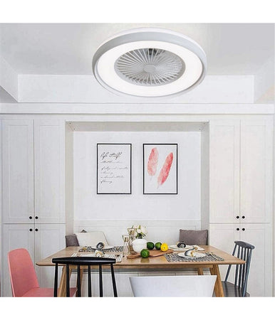 Plafoniera Led 62 W Ventilatore Dimmerabile Telecomando 3 Colorazioni Luce 60006
