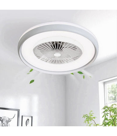 Plafoniera Led 62 W Ventilatore Dimmerabile Telecomando 3 Colorazioni Luce 60006