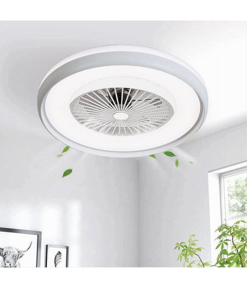 Plafoniera Led 62 W Ventilatore Dimmerabile Telecomando 3 Colorazioni Luce 60006