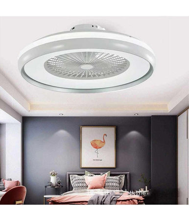 Plafoniera Led 62 W Ventilatore Dimmerabile Telecomando 3 Colorazioni Luce 60006