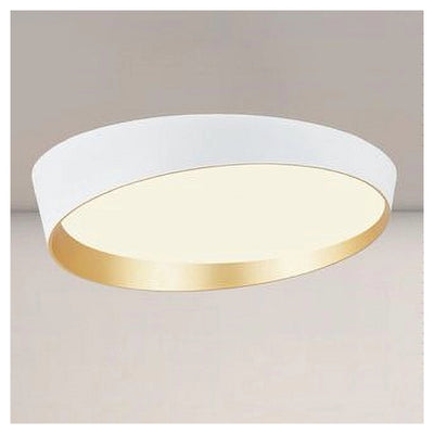 Plafoniera Led 68w Bianco Oro Lampadario Soffitto Tondo Irregolare Luce Naturale 32781