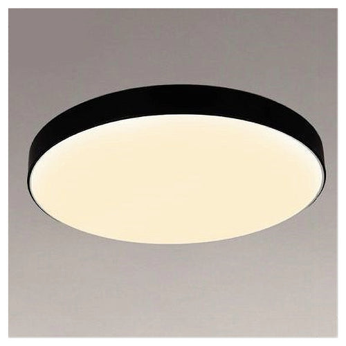 Plafoniera Led 70 W Rotonda Lampada Soffitto Nero Lampadario Luce Naturale 02607