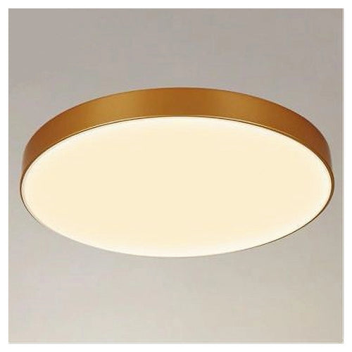 Plafoniera Led 70 W Rotonda Lampada Soffitto Oro Lampadario Luce Naturale 02584