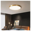 Plafoniera Led 70 W Rotonda Lampada Soffitto Oro Lampadario Luce Naturale 02584