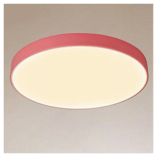 Plafoniera Led 70 W Rotonda Lampada Soffitto Rosa Lampadario Luce Naturale 02621