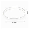 Plafoniera Led 70 Watt Rotonda Lampada Soffitto Oro Lampadario Luce Fredda 02577