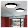 Plafoniera Led 70w Rotonda Lampada Da Soffitto Nero Lampadario Luce Fredda 02591