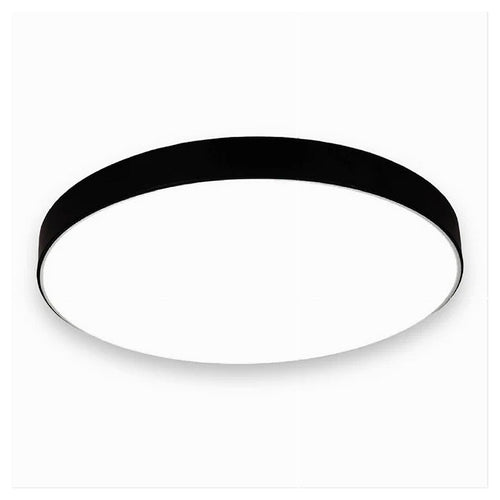 Plafoniera Led 70w Rotonda Lampada Da Soffitto Nero Lampadario Luce Fredda 02591