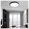 Plafoniera Led 70w Rotonda Lampada Da Soffitto Nero Lampadario Luce Fredda 02591