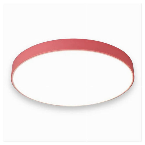 Plafoniera Led 70w Rotonda Lampada Da Soffitto Rosa Lampadario Luce Fredda 02614