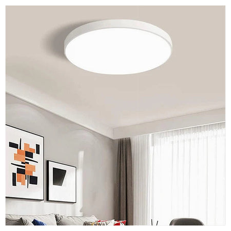 Plafoniera Led 70w Rotonda Lampada Soffitto Bianca Lampadario Luce Naturale 02560