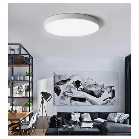 Plafoniera Led 70w Rotonda Lampada Soffitto Bianca Lampadario Luce Naturale 02560