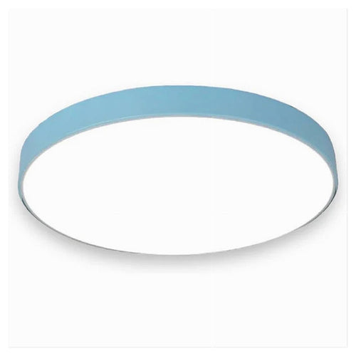 Plafoniera Led 70w Rotonda Lampada Soffitto Blu/celeste Lampadario Luce Fredda 02638