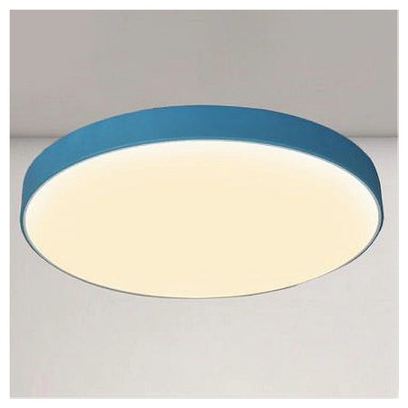 Plafoniera Led 70w Rotonda Lampada Soffitto Blu/celeste Lampadario Luce Naturale 02645