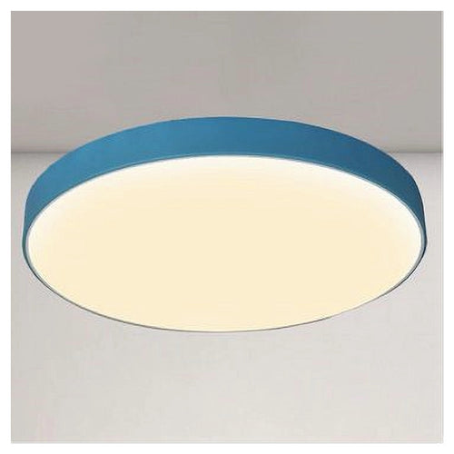 Plafoniera Led 70w Rotonda Lampada Soffitto Blu/celeste Lampadario Luce Naturale 02645