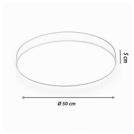 Plafoniera Led 70w Rotonda Lampada Soffitto Blu/celeste Lampadario Luce Naturale 02645