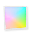 Plafoniera Led 94w Luce Rgb+3000k Rgbw 24v Cromoterapia Lampada Soffitto 62x62cm