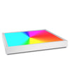 Plafoniera Led 94w Luce Rgb+4000k Rgbw 24v Cromoterapia Lampada Soffitto 62x62cm