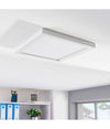 Plafoniera Led 94w Luce Rgb+4000k Rgbw 24v Cromoterapia Lampada Soffitto 62x62cm