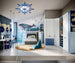 Plafoniera-Led-A-Forma-Di-Timone-Lampadario-Luce-Bianca-Calda-Naturale-40-W-Blu