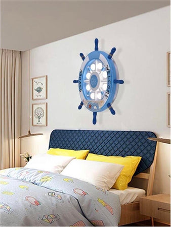 Plafoniera-Led-A-Forma-Di-Timone-Lampadario-Luce-Bianca-Calda-Naturale-40-W-Blu