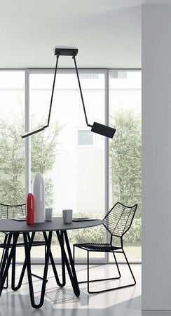 Plafoniera Led Book Nera 2X17W 2600Lm 3200K 85X16X15-200Cm Illuminazione/Illuminazione per interni/Lampadari lampade a sospensione e plafoniere/Plafoniere Led Mall Home - Napoli, Commerciovirtuoso.it