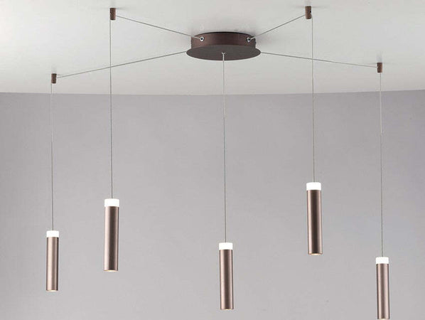 Plafoniera Led Candle Bronzo 5X7W 1900Lm 4000K 20X400X23Cm Illuminazione/Illuminazione per interni/Lampadari lampade a sospensione e plafoniere/Plafoniere Led Mall Home - Napoli, Commerciovirtuoso.it