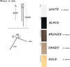 Plafoniera-led-Cattaneo-LUCILLA-905-60+80-PA-NE-3000K-lampada-parete-moderna-orientabile-modulo-led-integrato-dimmerabile