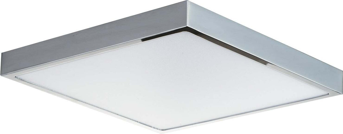 Plafoniera Led Domo Cromo 24W 2200Lm 4000K Ip44 24X24X2,4Cm Illuminazione/Illuminazione per interni/Lampadari lampade a sospensione e plafoniere/Plafoniere Led Mall Home - Napoli, Commerciovirtuoso.it
