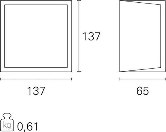 Plafoniera-led-esterno-Pan-International-FLAVIN-EST79400-IP65-lampada-soffitto-parete