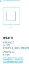 Plafoniera-LED-Fratelli-Braga-CANDY-2118-PL55-LED-vetro-metallo-lampada-soffitto