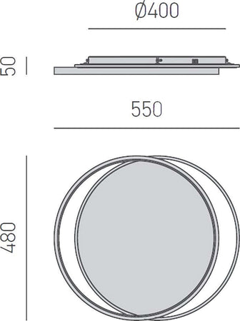 Plafoniera-led-Gea-Luce-CHRISTINE-PG-3000Lm-3000°K-lampada-soffitto-moderna
