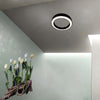 Plafoniera-led-Gea-Luce-FLOR-PP-NERO-2100Lm-3000°K-lampada-soffitto-parete-moderna