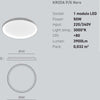 Plafoniera-LED-Gea-Luce-KRIZIA-PG-N-50W-3000°K-alluminio-lampada-soffitto