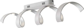 Plafoniera Led Helix Bianca/Silver 20W 1600Lm 4000K 80X18X13,5Cm Illuminazione/Illuminazione per interni/Lampadari lampade a sospensione e plafoniere/Plafoniere Led Mall Home - Napoli, Commerciovirtuoso.it