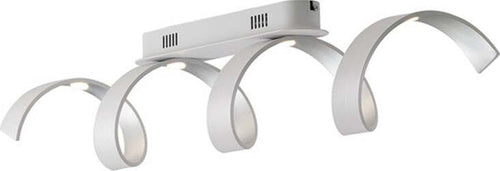 Plafoniera Led Helix Bianca/Silver 20W 1600Lm 4000K 80X18X13,5Cm Illuminazione/Illuminazione per interni/Lampadari lampade a sospensione e plafoniere/Plafoniere Led Mall Home - Napoli, Commerciovirtuoso.it