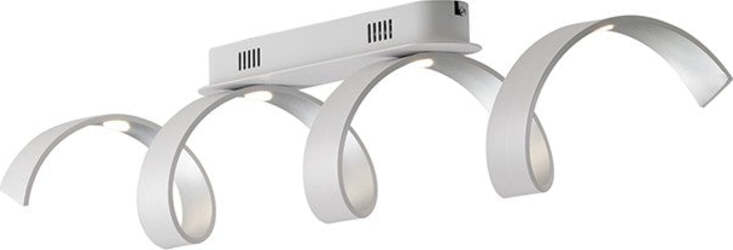 Plafoniera Led Helix Bianca/Silver 20W 1600Lm 4000K 80X18X13,5Cm Illuminazione/Illuminazione per interni/Lampadari lampade a sospensione e plafoniere/Plafoniere Led Mall Home - Napoli, Commerciovirtuoso.it
