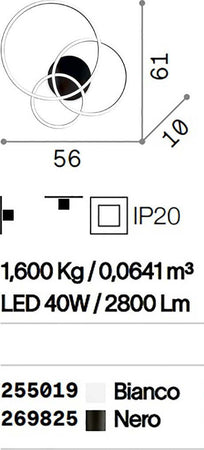 Plafoniera-led-Ideal-Lux-FRAME-269825-255019-LED-lampada-soffitto-parete-moderna
