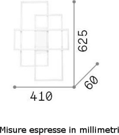 Plafoniera-led-Ideal-Lux-FRAME-P-270661-230726-LED-lampada-soffitto-parete