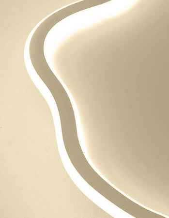 Plafoniera Led Lampada Soffitto Moderna Ondulata Luce Fredda Naturale Calda C48 Illuminazione/Illuminazione per interni/Lampadari lampade a sospensione e plafoniere/Plafoniere Trade Shop italia - Napoli, Commerciovirtuoso.it