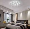 Plafoniera-Led-Luce-Bianca-6500k-Lampadario-3-Quadrati-48-Watt-Quadrato-Moderno