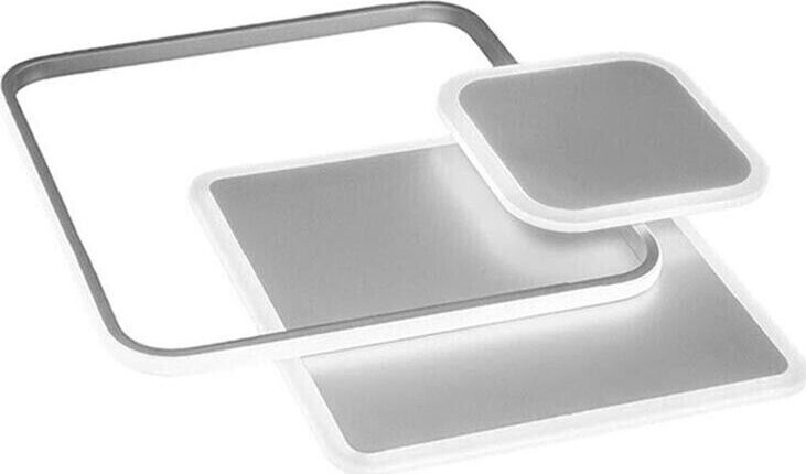 Plafoniera-Led-Luce-Bianca-6500k-Lampadario-3-Quadrati-48-Watt-Quadrato-Moderno