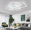 Plafoniera-Led-Luce-Bianca-6500k-Lampadario-6-Quadrati-70-Watt-Quadrato-Moderno-Universo