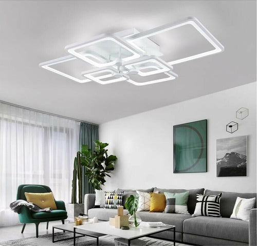 Plafoniera-Led-Luce-Bianca-6500k-Lampadario-6-Quadrati-70-Watt-Quadrato-Moderno-Universo